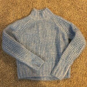 Super soft light blue sweater turtleneck